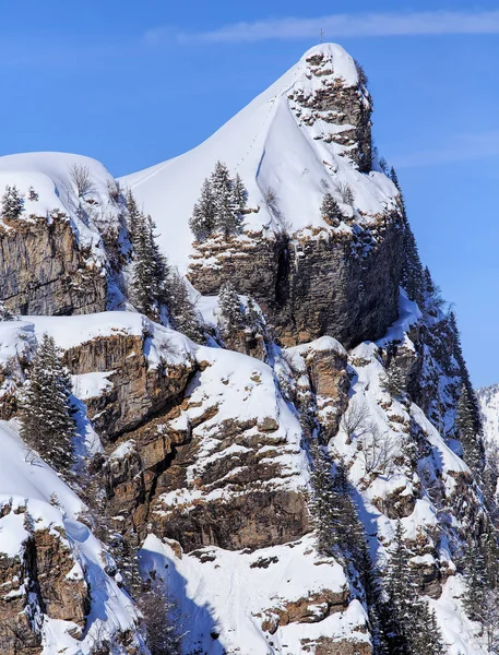 Κορυφή βουνού στις Ελβετικές Άλπεις — Φωτογραφία Αρχείου