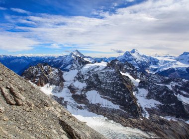 Mt. Titlis İsviçre kış manzarası