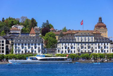 Şehir Lucerne bahar