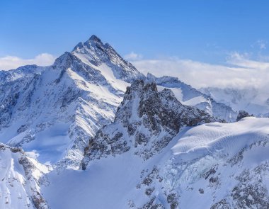 Mt. Titlis İsviçre kış manzarası