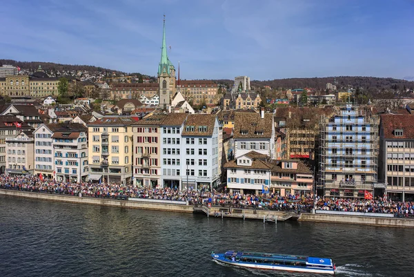Sechselauten holiday in the city of Zurich, Swizerland — Stock Photo, Image