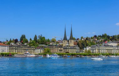 İsviçre bahar Dört kanton Gölü