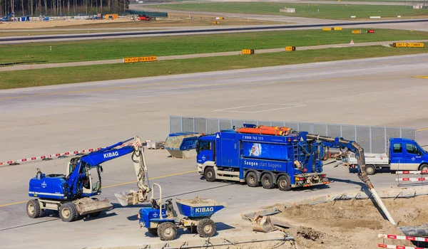 Trabajos de construcción en el Aeropuerto de Zurich —  Fotos de Stock