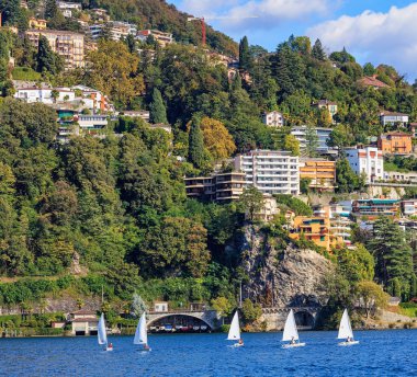 Lake Lugano İsviçre Yelkenliler