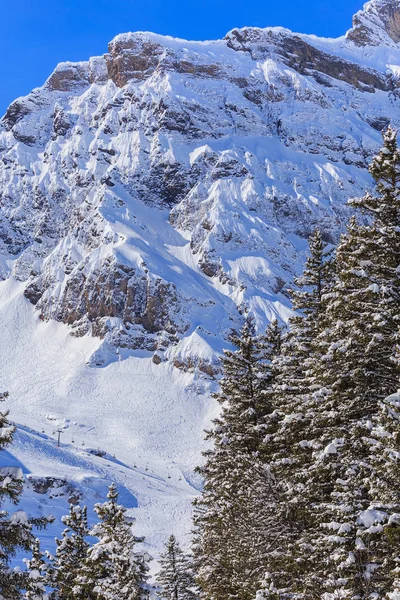 Χειμώνα θέα στο Mt. Titlis στην Ελβετία — Φωτογραφία Αρχείου