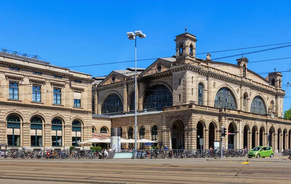 Byggnaden av Zurich centralstationen — Stockfoto