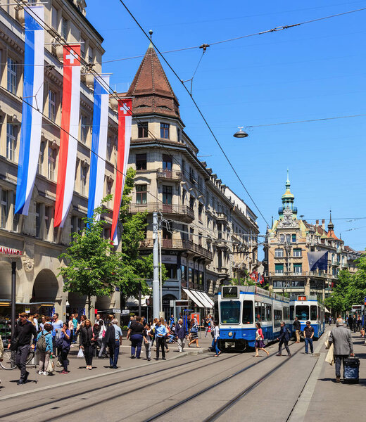 Bahnhofstrasse street in Zurich, Switzerland