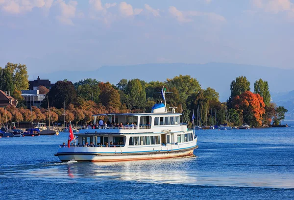 Lake Zurich in the evening — Stock Photo, Image