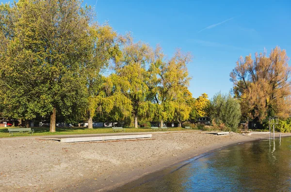 Sonbaharda Zürih lakeside
