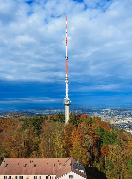 View from Mt. Uetliberg in autumn — Stock Photo, Image