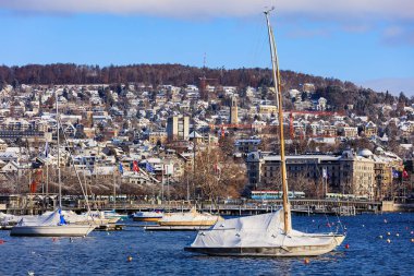 Kışın Zürih Gölü