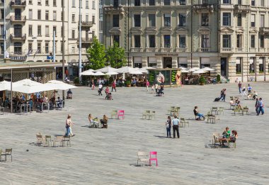 Sechselautenplatz Meydanı Zurich, İsviçre