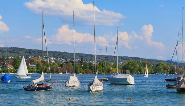 Boats on Lake Zurich in Switzerland — Stock Photo, Image