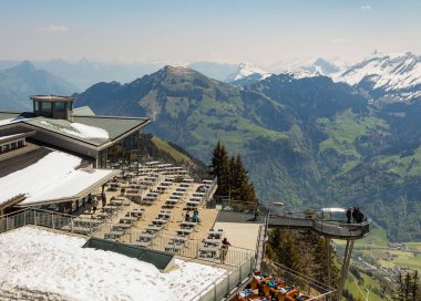 Mt. Stanserhorn İsviçre görünümünden