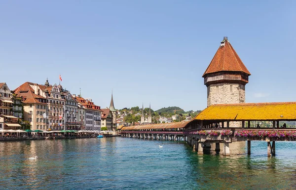 Parte storica della città di Lucerna, Svizzera — Foto Stock