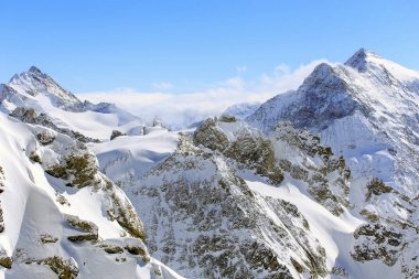 Mt. Titlis İsviçre kış manzarası