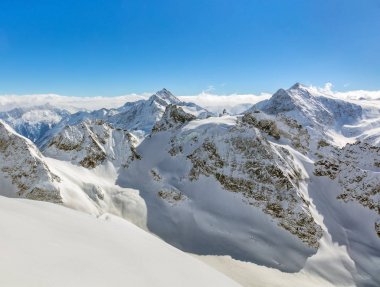 Mt. Titlis İsviçre kış manzarası