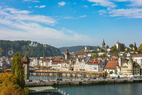 Città vecchia della città di Lucerna, Svizzera — Foto Stock