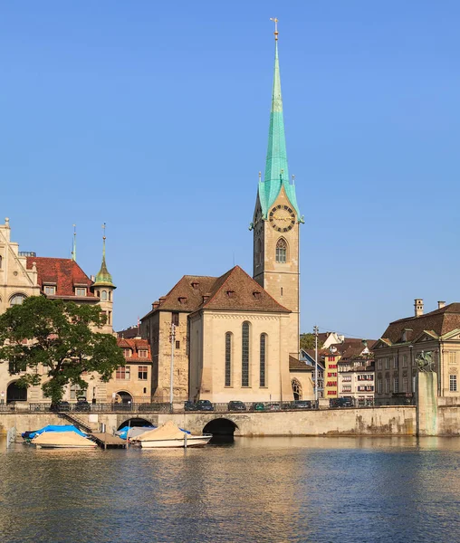 Fraumunster Katedrali Zurich, İsviçre — Stok fotoğraf