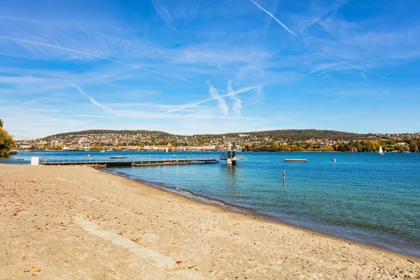 Lake Zurich in Switzerland in autumn — Stock Photo, Image