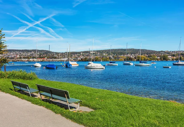 Lake Zurich in Switzerland in autumn — Stock Photo, Image