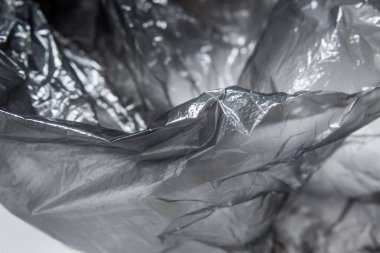 Plastik poşet yakın plan. Arkaplan dokusu