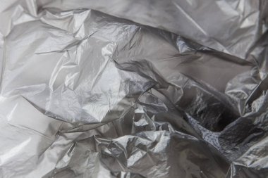 Siyah plastik poşet yakın plan. Arkaplan dokusu
