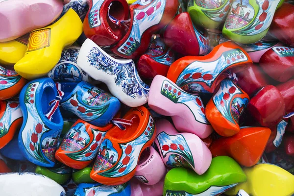 Famosos Tradicionais Holandeses Tamancos Madeira — Fotografia de Stock