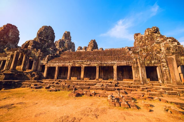 Ancient ruins of Bayon temple — Stock Photo, Image