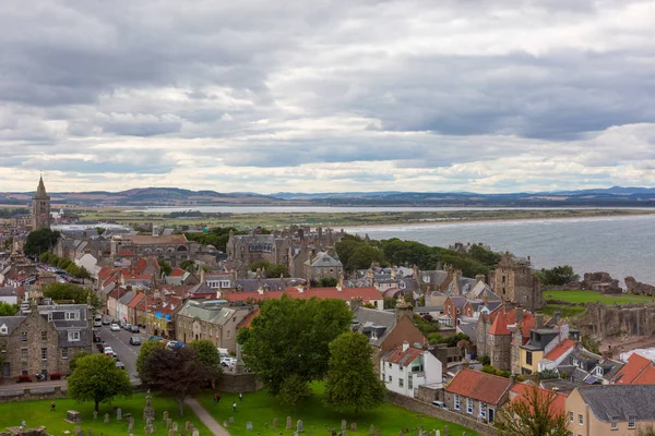 Εναέρια άποψη του St Andrews πόλη — Φωτογραφία Αρχείου
