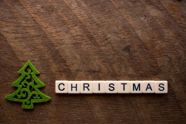 Mot Noël Avec Des Lettres Scrabble — Photo
