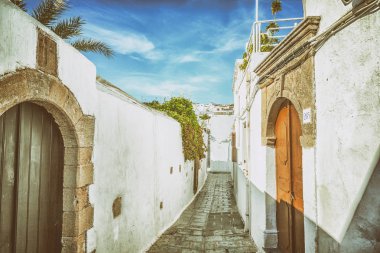 Eski Yunan kentinin tipik sokak