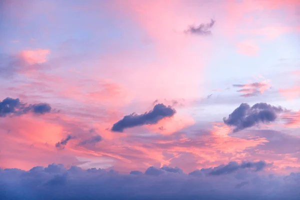 Viola rosa tramonto cielo — Foto Stock