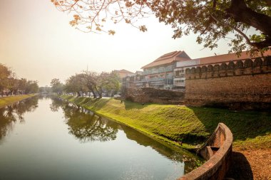 Chiang Mai şehir, eski şehir etrafında nehir kanalı