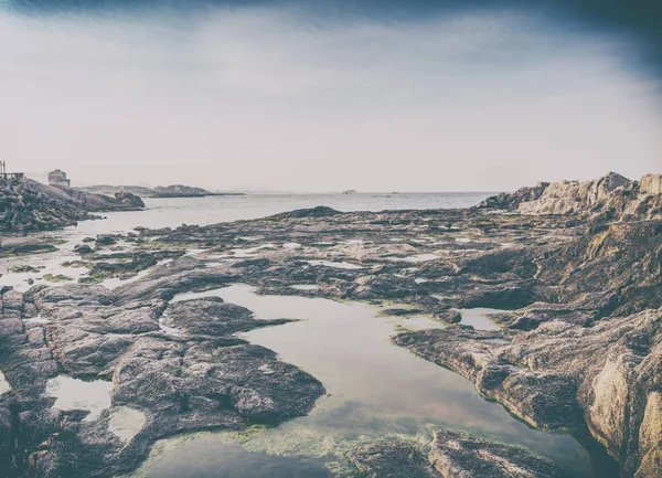 Stone kust, prachtig zeegezicht — Stockfoto