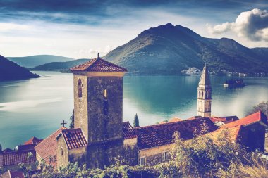 Aziz Nikolaos Kilisesi, tarihi kent Perast Karadağ