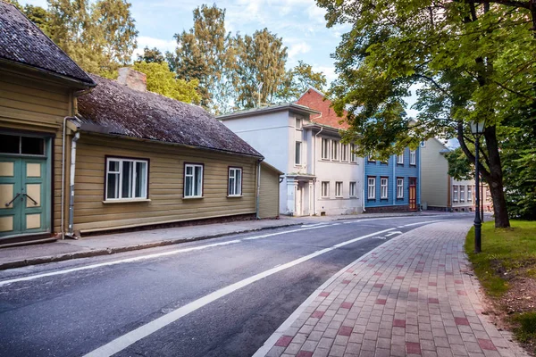 Городской пейзаж, улица Тарту — стоковое фото