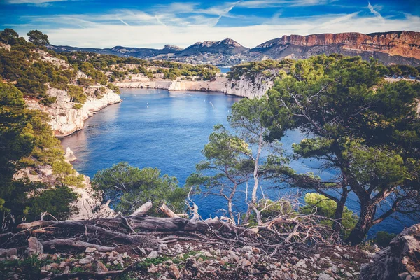Güzel deniz manzarası, Fransız Rivierası, Calanques