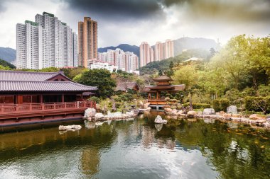 Nan Lian Bahçe, güzel kentsel peyzaj, doğanın bir vaha ben