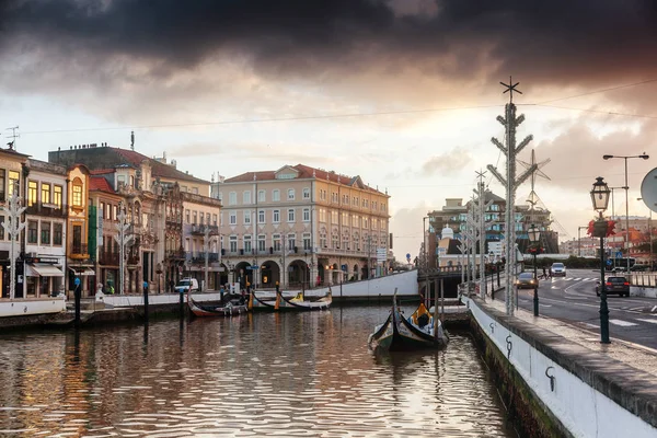 Wunderschönes Stadtbild. Bild der Redaktion, aveiro, Nordportugal. — Stockfoto