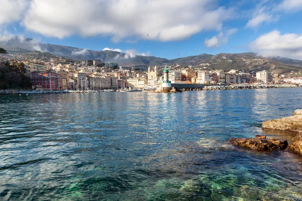 Bastia, piękne miasto na wyspie Korsyka, vie — Zdjęcie stockowe