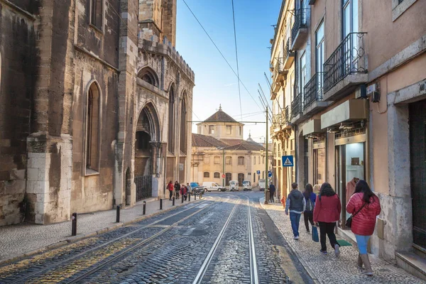 Редакційна зображення, Лісабон, Португалія, грудня 2017, сонячний день, на — стокове фото