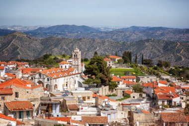 view of famous landmark tourist destination valley Pano Lefkara  clipart