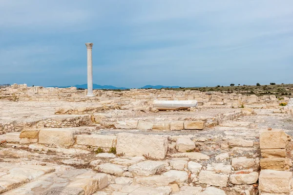 Parque arqueológico de Kourion en la costa mediterránea, isla C —  Fotos de Stock