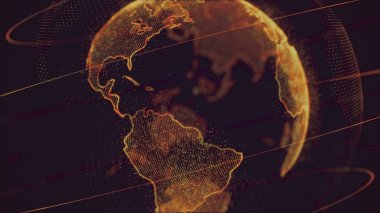 Bilim ve teknoloji soyut grafik arkaplan ve doku, 