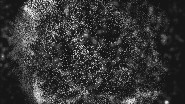 Абстрактний падаючий сніг на чорному тлі для використання як текстур — стокове фото