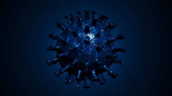 Ковід Спалах Коронавірусу Вірус Плаває Клітинному Середовищі Коронавірус Грипу Епідемія — стокове фото