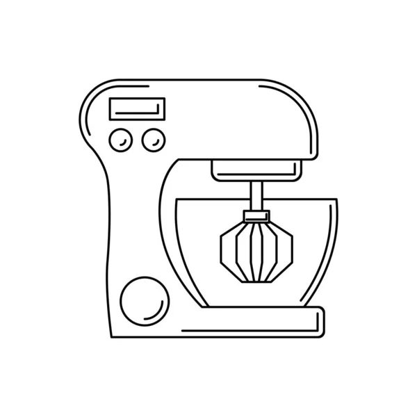 Icona della linea del mixer. illustrazione strumento da cucina per il design e web . — Vettoriale Stock