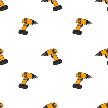 Enstrümanlar Kusursuz Desen. Tasarım ve Web İçin Araç Resimleri.