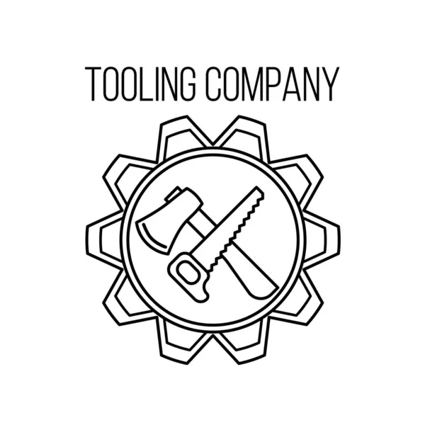 Reparatur und Werkzeuge Logo-Design für Ihr Design und Web. — Stockvektor